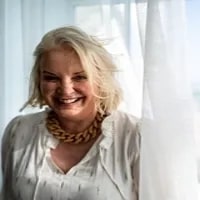 Sam_Eaton seen wearing a beautiful necklace and in a full white color outfit